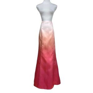 PERRY ELLIS PINK OMBRE HIGH RISE SIREN PRINCESS SKIRT - 8